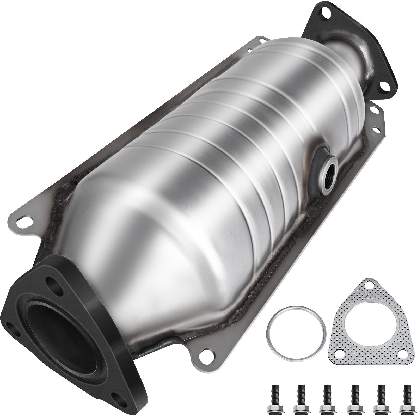 VEVOR Catalytic Converter Compatible with 1998-2002 Honda Accord 2.3L, Direct-Fit High Flow Series Cat Converter, Stainless Steel Exhaust Converter Pipe w/Flange Design & Gasket (OBD III Compliant) - Premium Catalytic Converter from VEVOR - Just $98.59! Shop now at Rapidvehicles