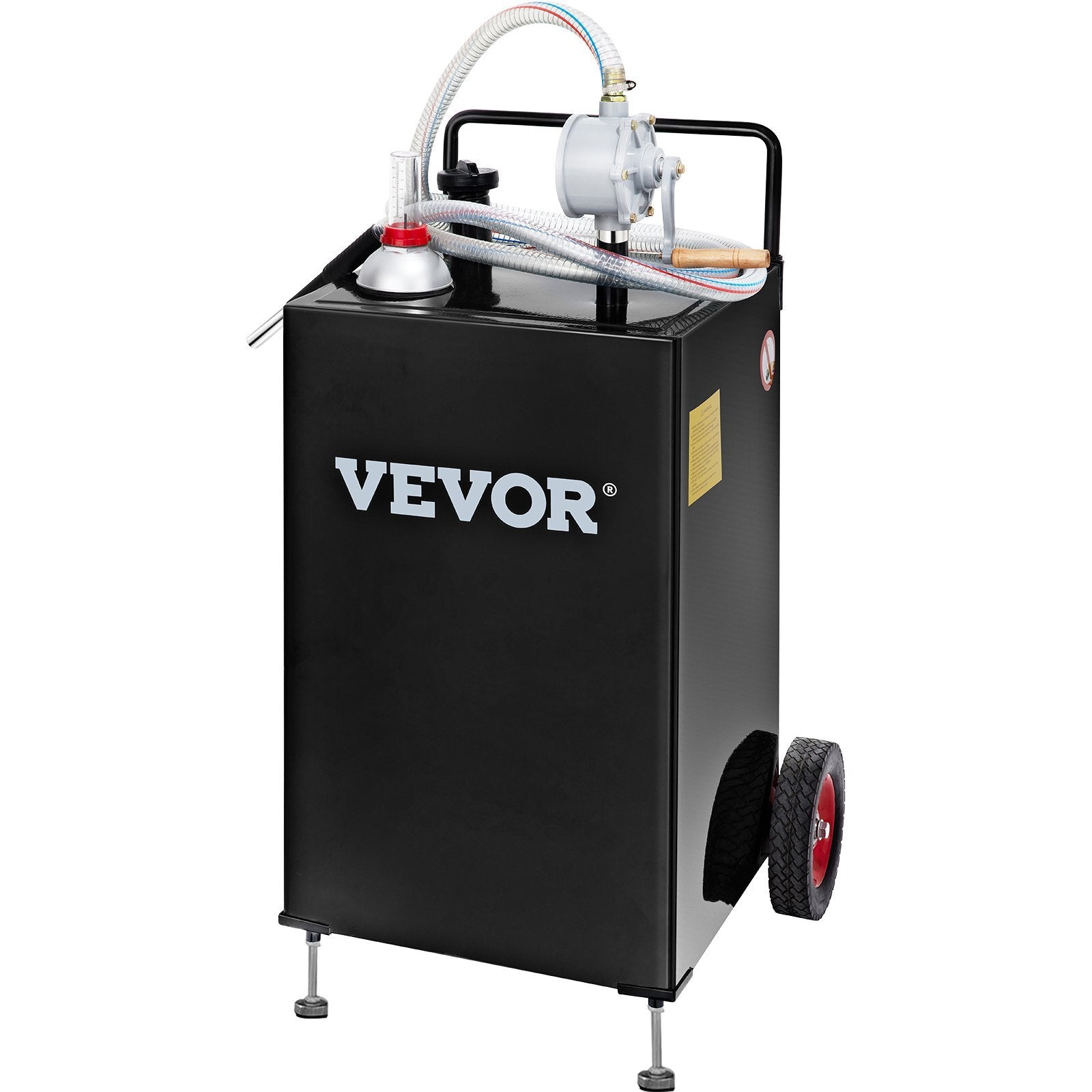 VEVOR 30 Gallon Gas Caddy, Fuel Storage Tank with Wheels, Portable Fuel Caddy with Manuel Transfer Pump, Gasoline Diesel Fuel Container for Cars, Lawn Mowers, ATVs, Boats, More, Black - Premium Fuel Caddy from VEVOR - Just $324.29! Shop now at Rapidvehicles