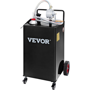 VEVOR 30 Gallon Fuel Caddy, Gas Storage Tank & 4 Wheels, with Manuel Transfer Pump, Gasoline Diesel Fuel Container for Cars, Lawn Mowers, ATVs, Boats, More, Black - Premium Fuel Caddy from VEVOR - Just $289.89! Shop now at Rapidvehicles