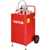 VEVOR 30 Gallon Fuel Caddy, Fuel Storage Tank on 2 Wheels, Portable Gas Caddy with Manuel Transfer Pump, Gasoline Diesel Fuel Container for Cars, Lawn Mowers, ATVs, Boats, More, Red - Premium Fuel Caddy from VEVOR - Just $259.99! Shop now at Rapidvehicles