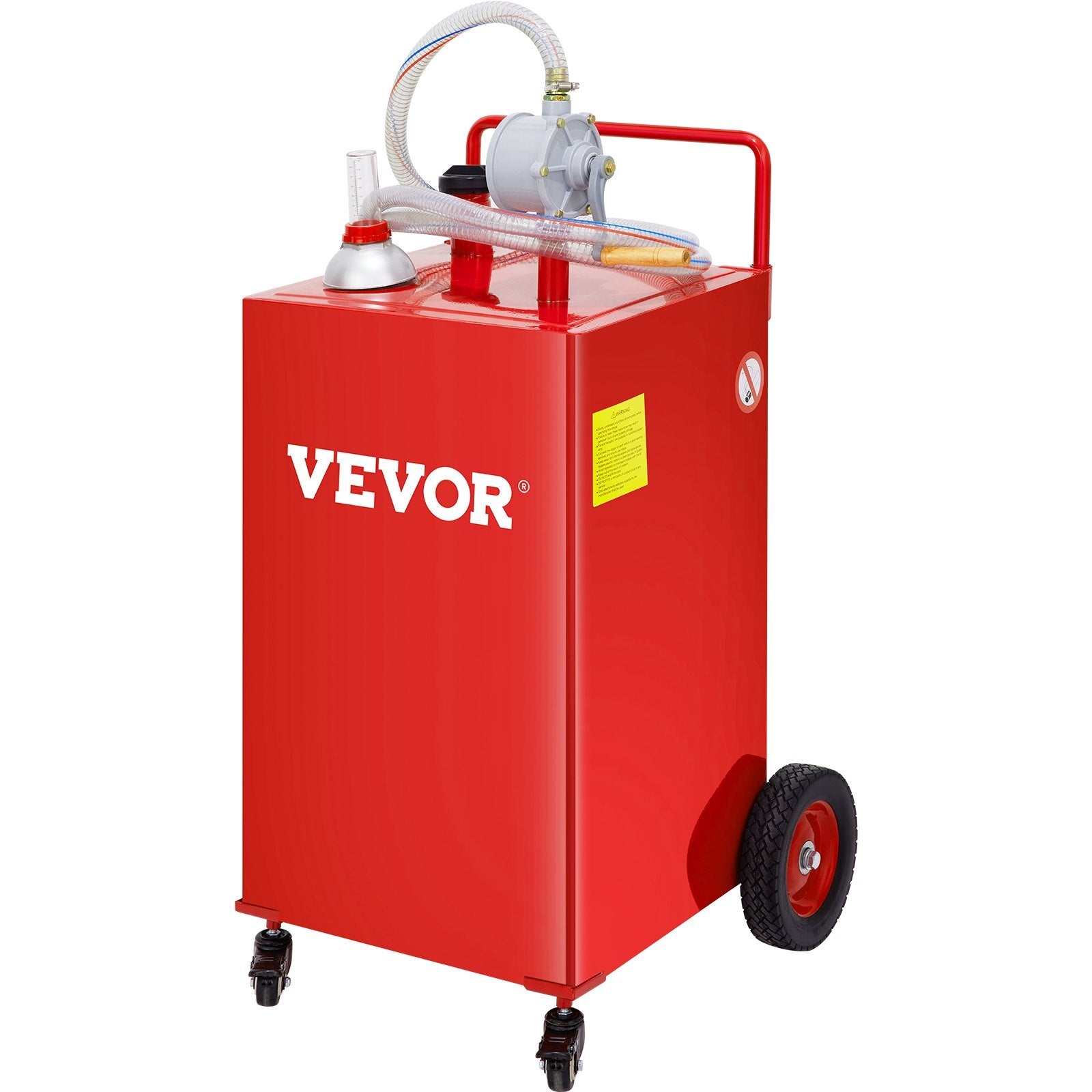 VEVOR 30 Gallon Fuel Caddy, Gas Storage Tank & 4 Wheels, with Manuel Transfer Pump, Gasoline Diesel Fuel Container for Cars, Lawn Mowers, ATVs, Boats, More, Red - Premium Fuel Caddy from VEVOR - Just $293.79! Shop now at Rapidvehicles