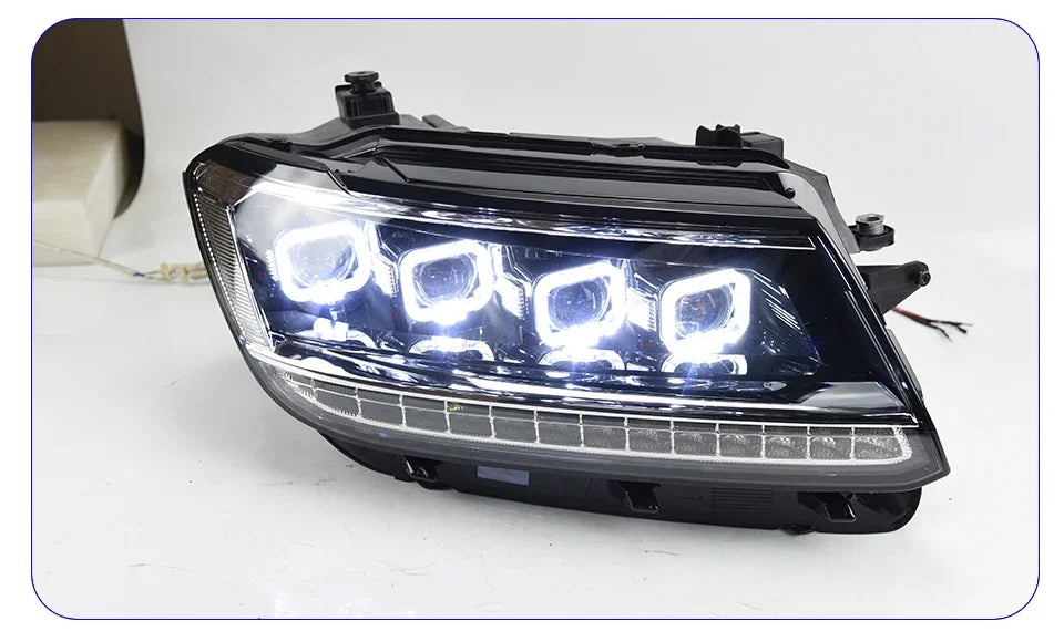 Car Front Lamps for VW Tiguan L 2017-2021 LED Auto Headlights Assembly Upgrade Bugatti Style 4 Projector Lens Accessories