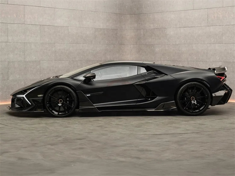 For Lamborghini Revuelto Upgrade M Style Dry Carbon Fiber Front Lip Side Skirt Rear Diffuser Hood Rear Spoiler