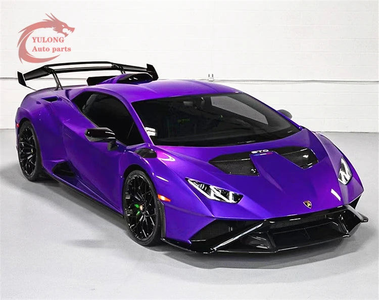 New product STO style hot pressed dry carbon fiber body kit front bumper rear bumper cover for Lamborghini Huracan LP580 LP610