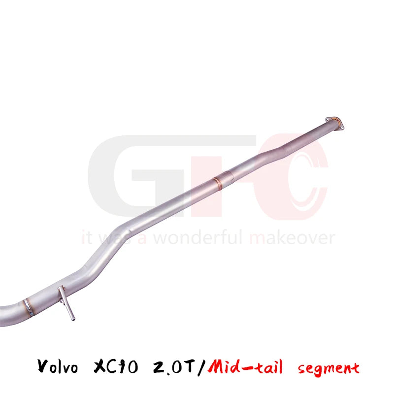 GFC catback exhaust muffler for Volvo XC60 XC90 2.0T, Car electric valve exhaust system made of 304 stainless steel