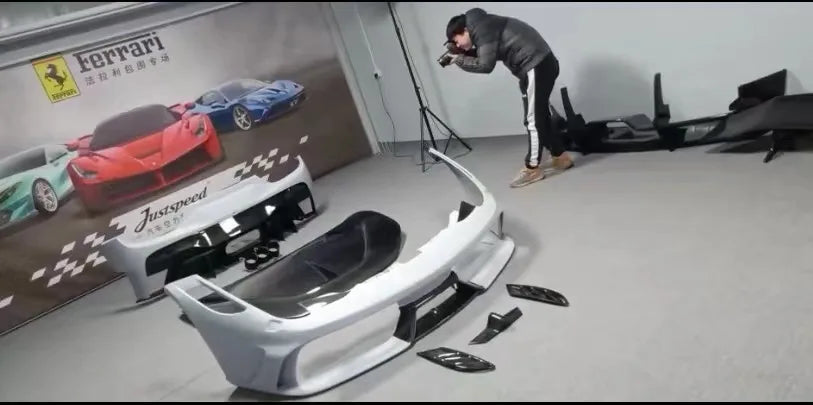 Aston Martin DB9 Body Kit DB9 Upgraded with New DBS Style Front and Back Bumpers