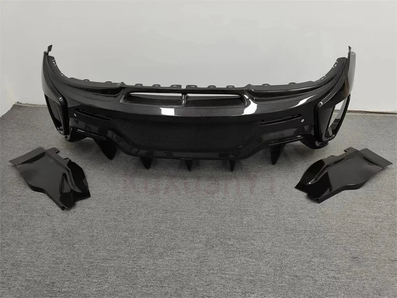 600lt Style Dry Carbon Fiber Rear Bumper Body Kit for McLaren 540C 570s 570GT Front Bumper Side Skirts Hood Rear Spoiler
