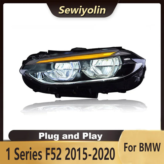 For BMW 1 Series F52 2015-2020 Car Auto Parts Headlight Assembly LED Lights Lamp DRL Signal Plug And Play