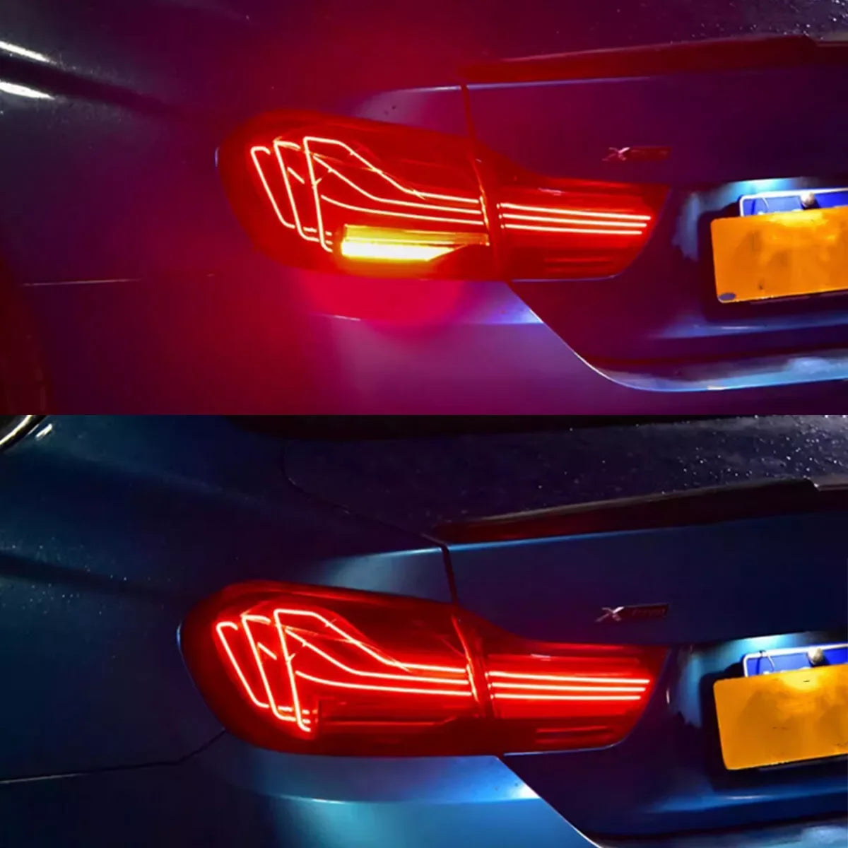 For BMW 4 Series 420i 430i 440i F32 F33 F82 F83 2014-2020 Tail Light Assembly CS Style Signal Lamp Red Lens LED Rear Tail Lights