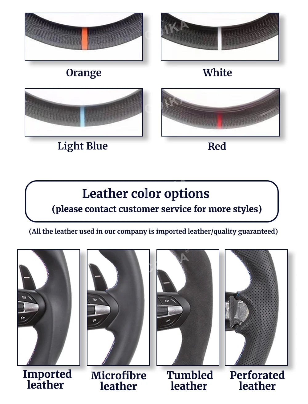 For BMW M Series Steering Wheel F10 F11 F20 F21 F30 F31 F34 F32 F33 F36 F23 M3 M5 M6 E90 E70 Steering Wheel Car Accessories Part