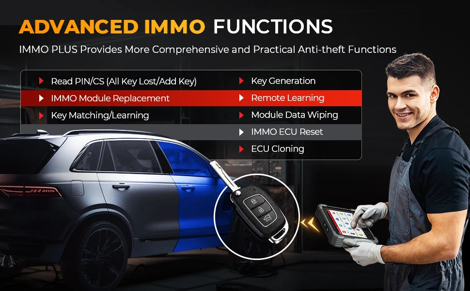 LAUNCH X431 IMMO Plus Car Key Programmer Programming Tool Automotive Diagnostic Scanner Auto Diagnosis Immobilizer