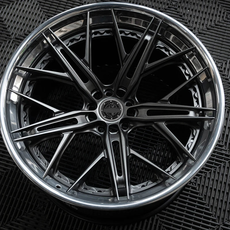 Forged 5x130 5x114.3 5x112 18 20 22 24 26 Inch Gloss Black Forged Wheel for bmw audi mclaren