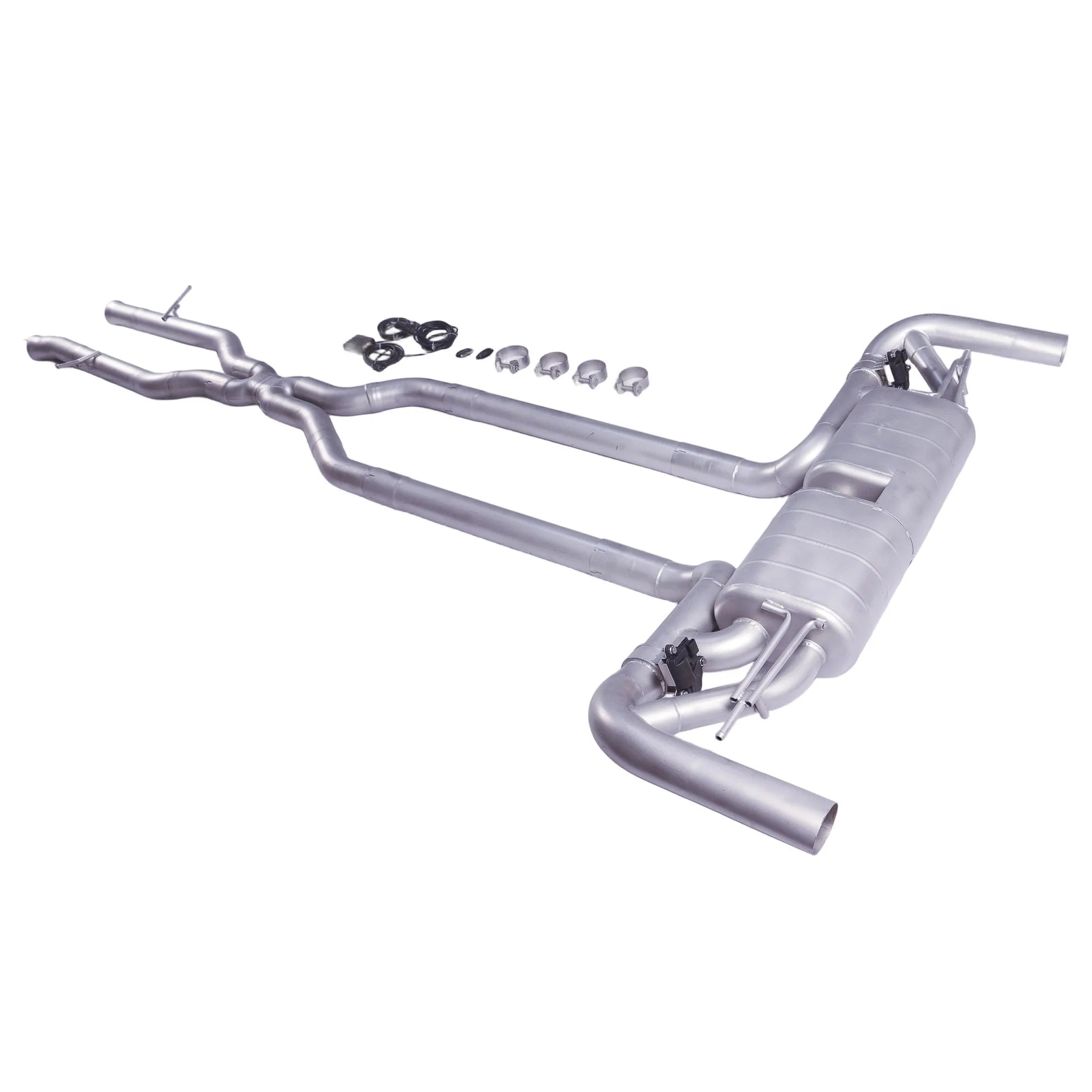 For 2012~2016 Mercedes AMG GL63 ML63 X166 5.5 Exhaust Muffler, Car Electric Valve Exhaust System Created with 304 Stainless Stee