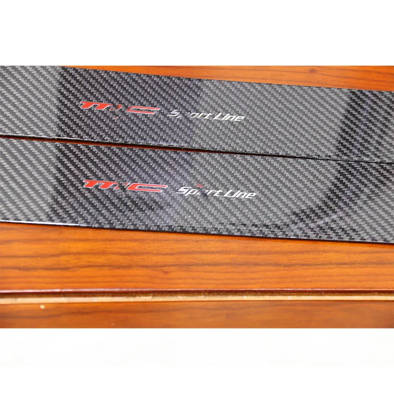 For Maserati GranTurismo GT GTS GC MC carbon fiber welcome pedal decorative strip and threshold strip replacement style 2007-20