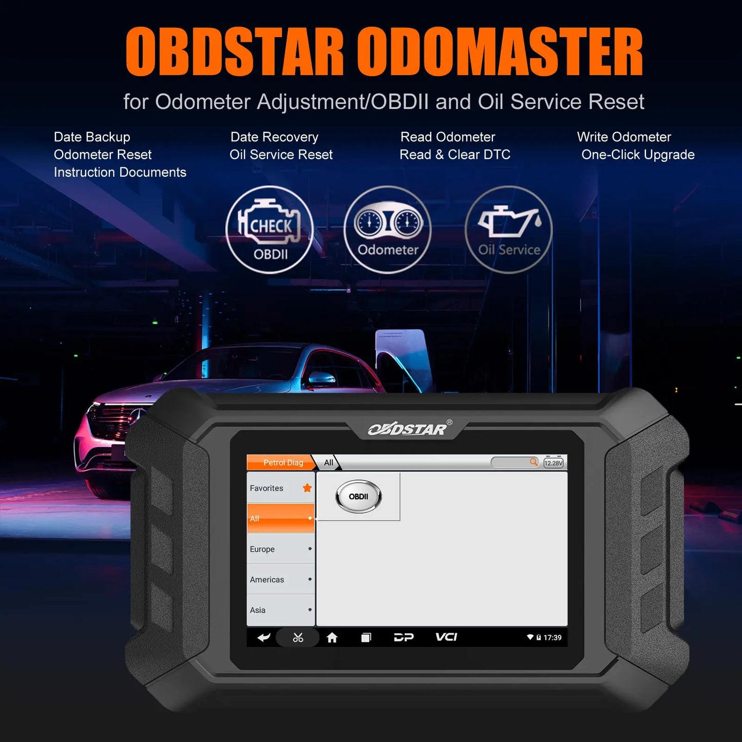 OBDSTAR Odo Master Full Version for Cluster Calibration Oil/ Service Reset and OBDII Support for Honda for Ducati KTM