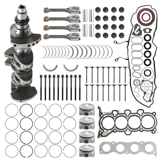 2.0L Engine Crankshaft Con Rods+Piston+Bearings+Gasket Kit For Hyundai Kia G4NC