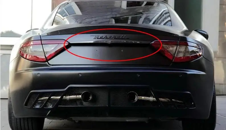 Real Carbon Fiber Rear Tailgate Pull Handle Trim Fit for Maserati GranTurism 2009-2016