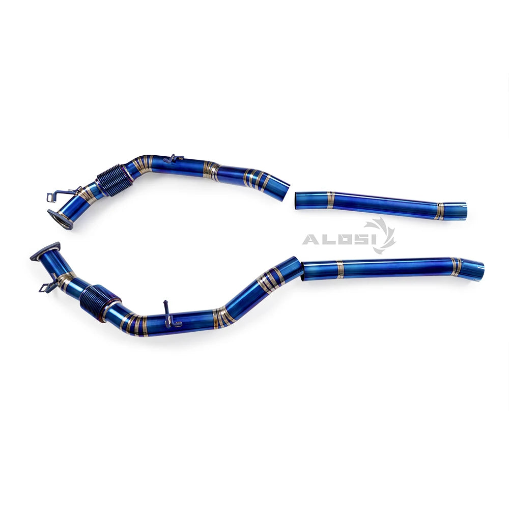 ALOSI factory cat back full exhaust system for Lamborghini URUS 4.0T 2019-2023 front grille valve OEM titanium exhaust