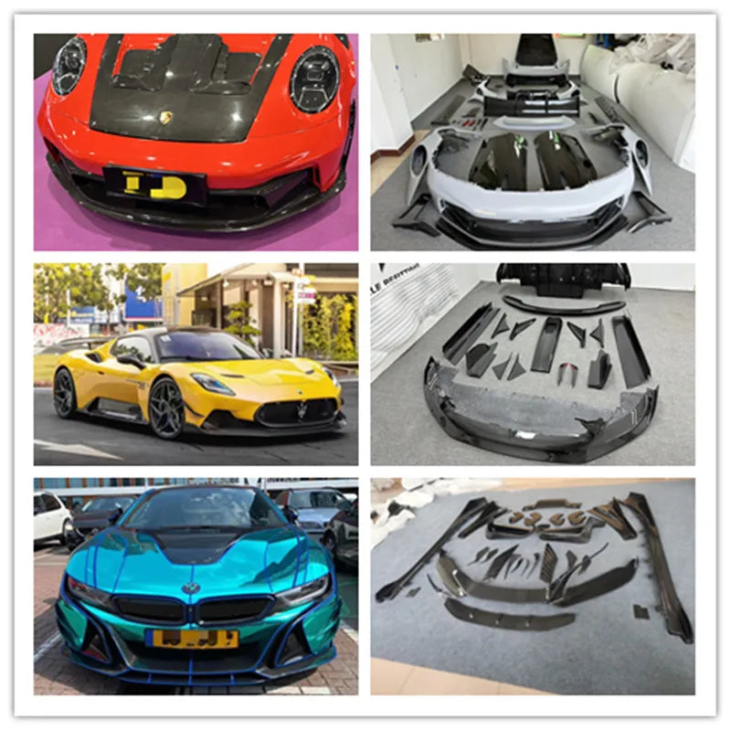 New McLaren 720S Bodykit Carbon Fiber 765LT Includes Front Bumper Side Skirt Rear Bumper Rear Wing Fender Exhaust All New