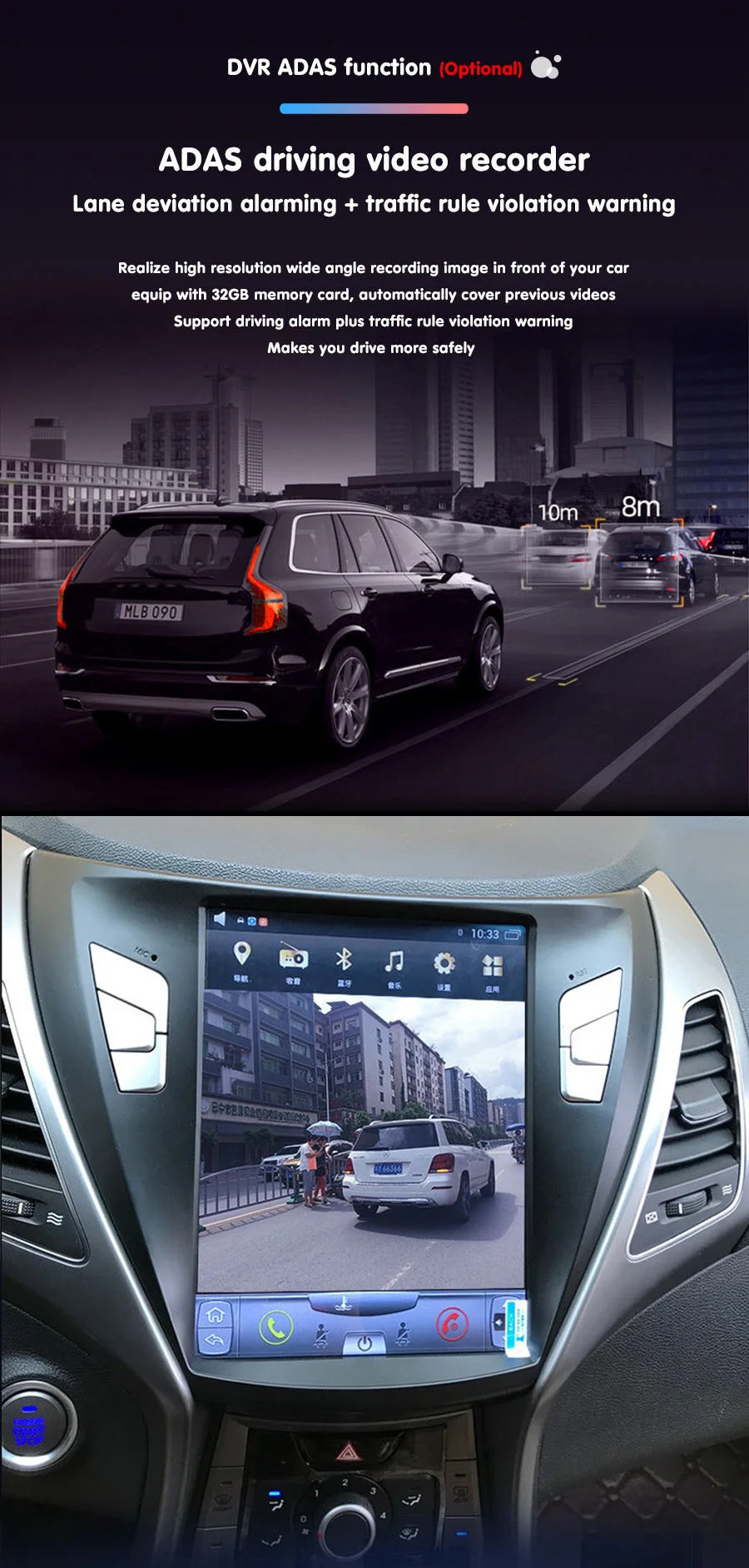 Carplay For Dodge Durango 2012 - 2019 Android13 Car Stereo Car Radio with touch Screen Radio Player Car GPS Navigation Head Unit