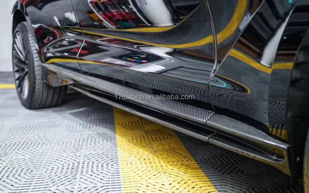 OEM Style Dry Carbon Fiber Side Skirt Extension Perfect Fit for Aston Martin DBX 707