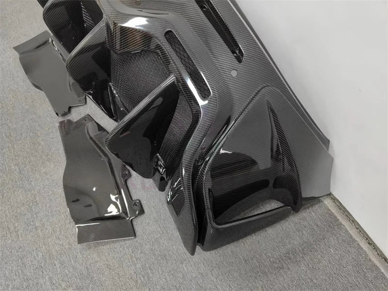 600lt Style Dry Carbon Fiber Rear Bumper Body Kit for McLaren 540C 570s 570GT Front Bumper Side Skirts Hood Rear Spoiler