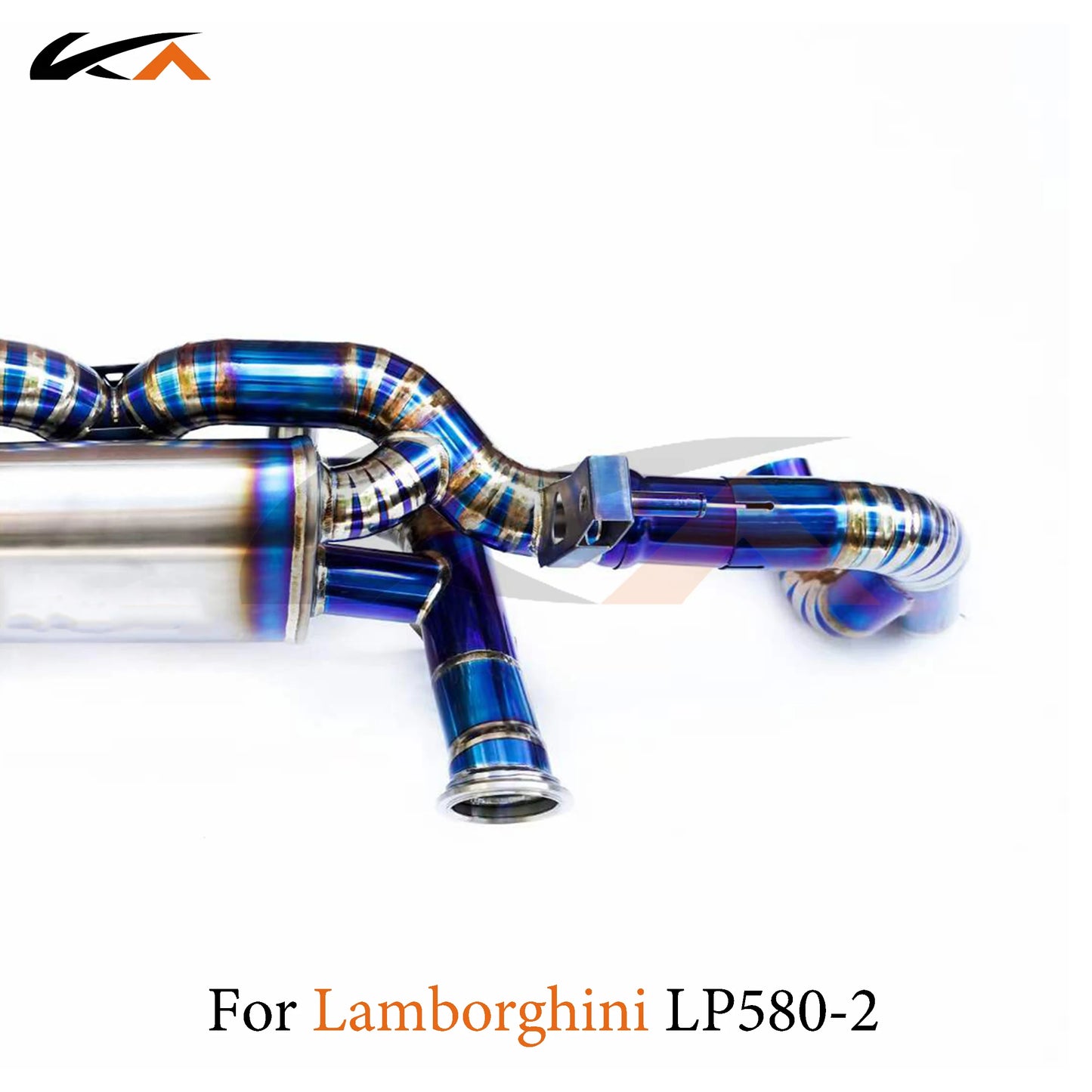 KA Tuning exhaust system titanium alloy catback for Lamborghini LP580-2 5.2L rear section performance parts muffler valve