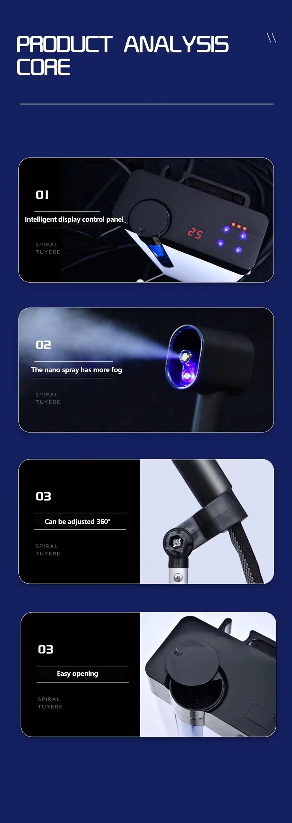 Humidifier Facial 2 In 1 Shampoo Hair Steamer Rolling Stand Hooded Hair Dyeing Coloring Perming Conditioning Salon Spa Steamer