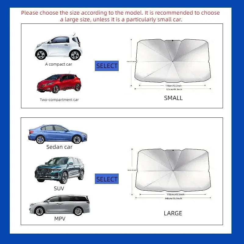 Color: WHITE - Hot Selling Summer Car Sunshade Umbrella, in Car - Premium Exterior Accessories from NoEnName_Null - Just $32.99! Shop now at Rapidvehicles