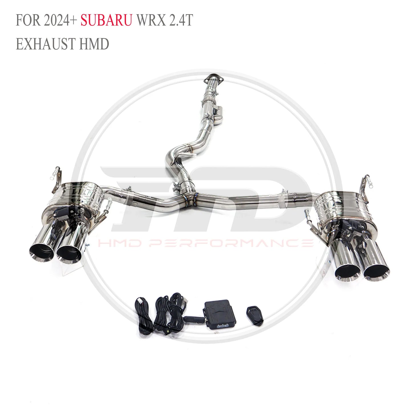 HMD Exclusive Customization 2024+ SS304 Exhaust Catback For Subaru WRX 2.4T High Flow Pipe With Muffler Tips Car Accessories