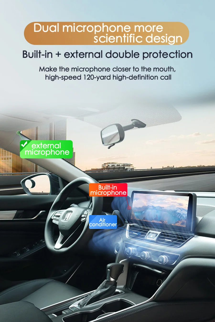 13.3'' Android 14 2K Screen For Honda Accord 2018 2019 2020 Stereo GPS Car Multimedia Video Player Navigation Carplay Head Unit