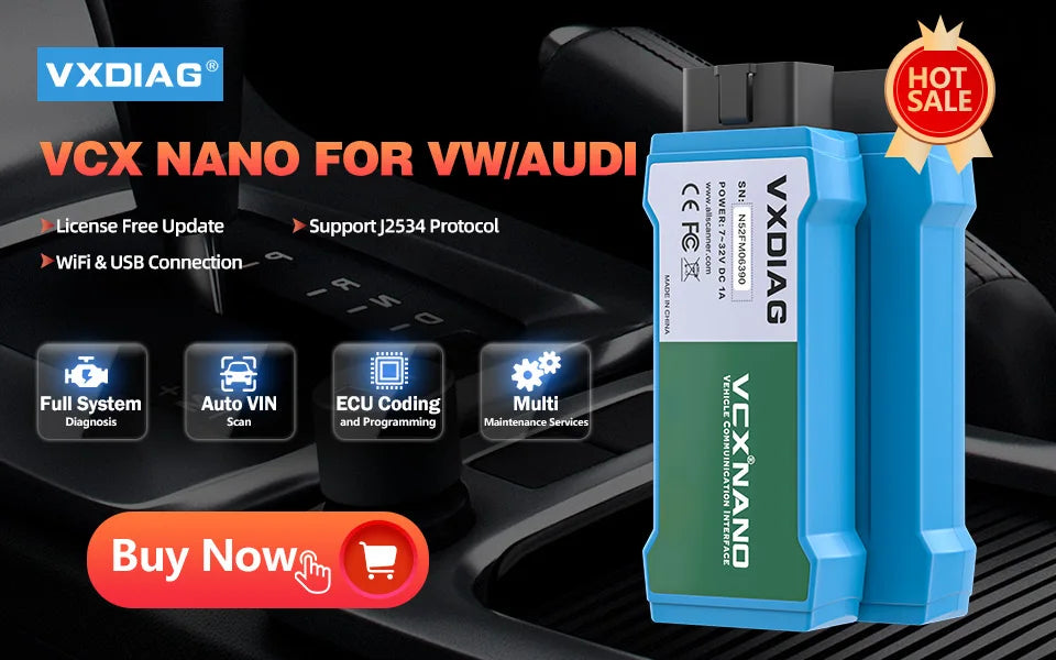 VXDIAG VCX SE J2534 Passthru Programmer OEM Reprogramming Diagnostic Tool for 11+ Brands for Mercedes Benz VW BMW JLR Porsche