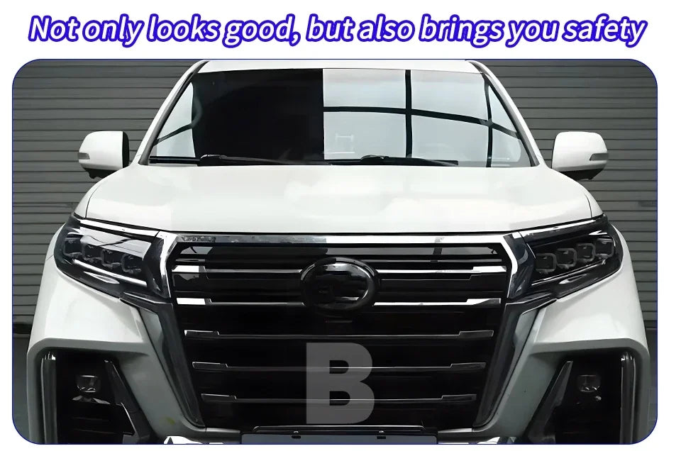 Auto Headlight For Toyota Prado 2018-2023 LED Car Front lamps Assembly Upgrade Bugatti Design Four Projector Lens Accessories