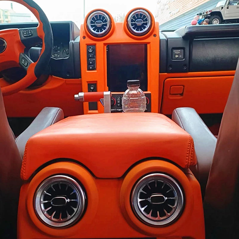 The dashboard air conditioning vent LED 64-color turbo vent is suitable for Hummer H2