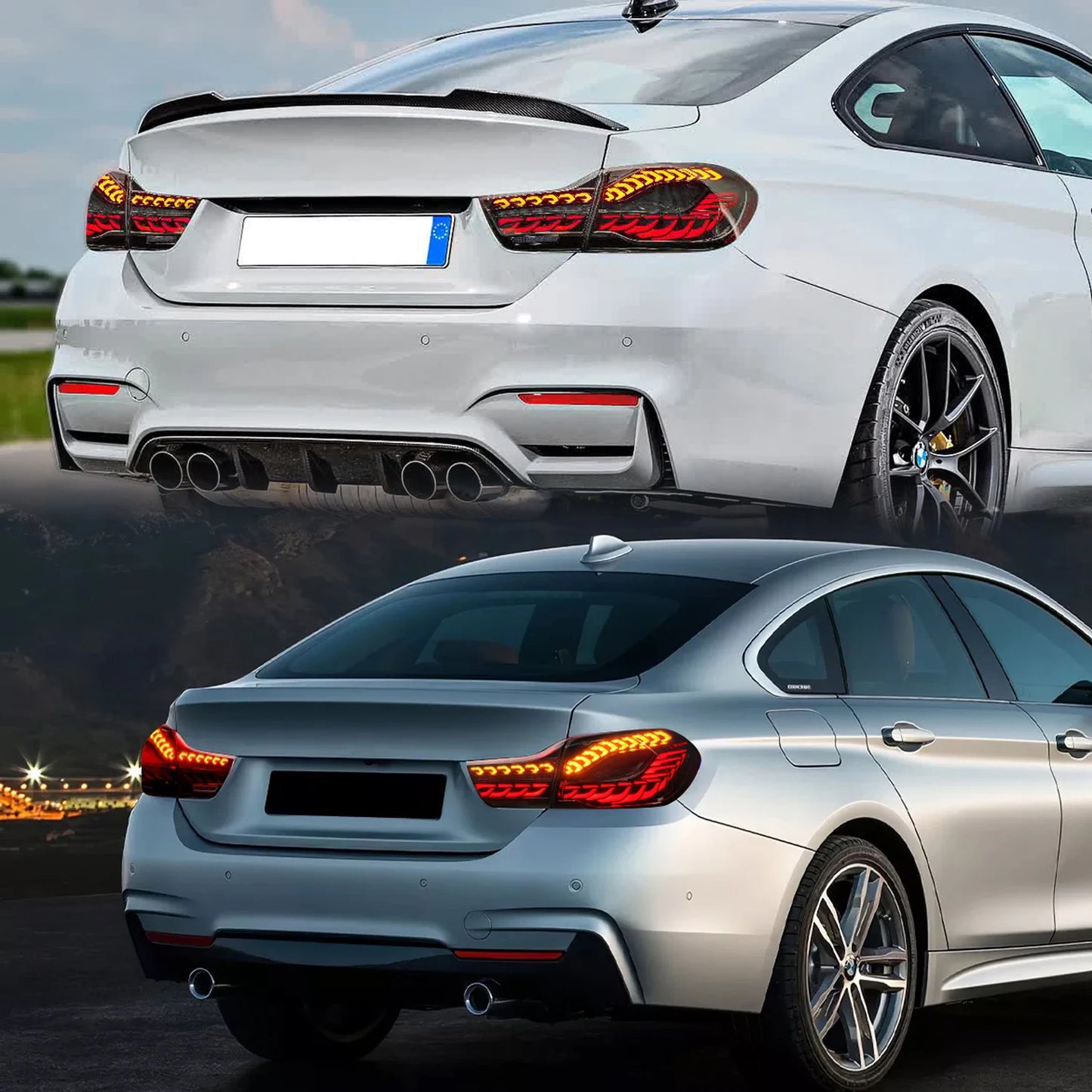 HCMOTIONZ LED Tail Lamp for BMW M4 2014-2020 Car Rear Back Light Assembly F32 F82 F83 F33 F36 420i Models 4 Series U.S. Shipment