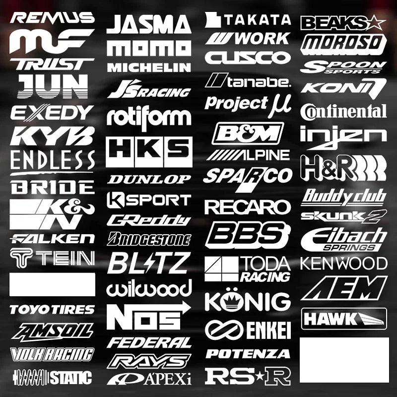 Color: Silver - 15CM Motorcycle stickers Random 15pcs Racing Sponsor Set Cool Reflective Car Vinyl Decal for JDM EDM Race Turbo Drift - 61Styles - Premium Ornamental & Cleaning from NoEnName_Null - Just $18.24! Shop now at Rapidvehicles