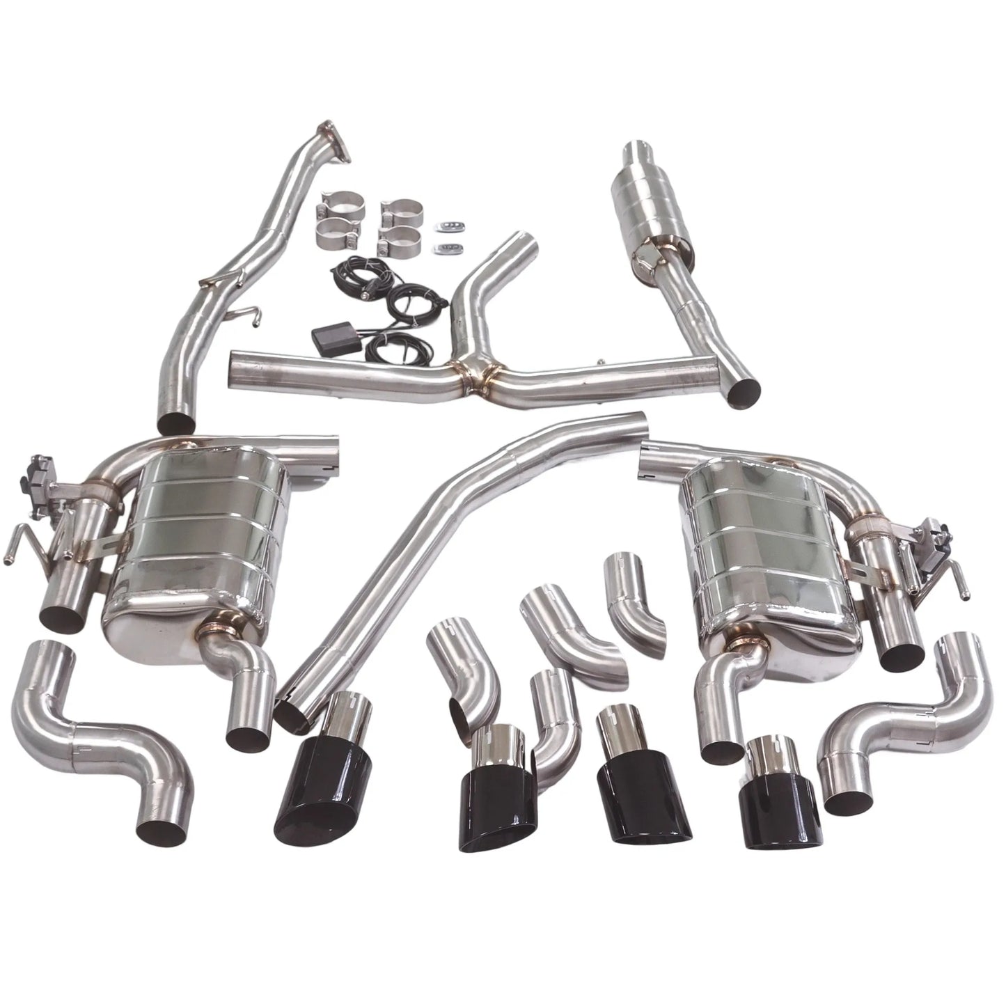 GFC Catback Exhaust Muffler for 2018 10th Gen Honda Civic FC1 1.5T, Car Electric Valve Exhaust System Made of Stainless Steel