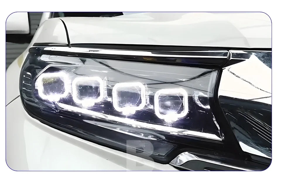 Car Front lamps For Toyota Prado 2018-2023 LED Auto Headlight Assembly Upgrade Bugatti Design Four Projector Lens Accessories