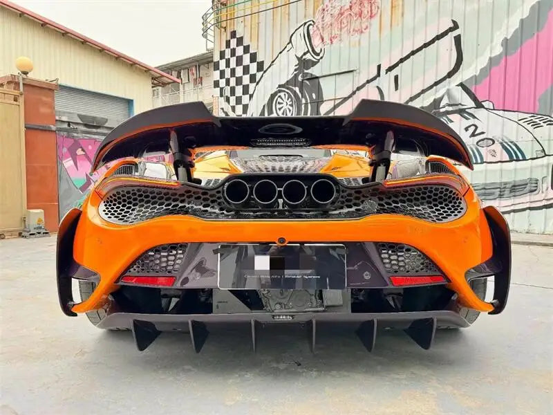 New McLaren 720S Bodykit Carbon Fiber 765LT Includes Front Bumper Side Skirt Rear Bumper Rear Wing Fender Exhaust All New