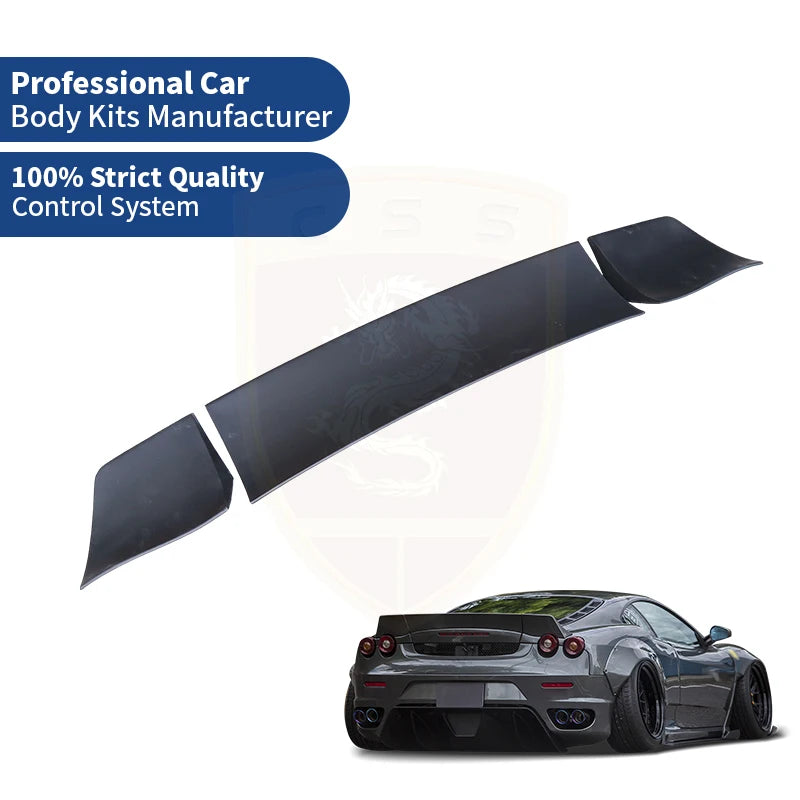 FRP Material Rear Truck Wing Lid For Ferrari F430 Upgrade LB Style CarTail Truck Spoiler Lip Ducktail Wing Moulding Accessory