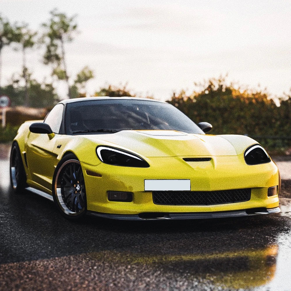 TT-ABC Modified LED Headlight For Chevrolet Corvette C6 2005-2013 Head Lamp With Porsche Design Sequential Turn Signal Assembly