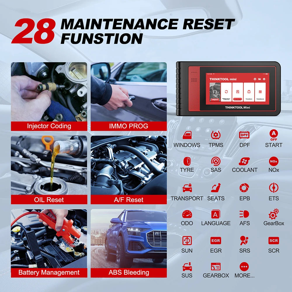 THINKCAR THINKTOOL MINI Professional Auto OBD2 Scanner Full System Clear Code Read 28 Reset Lifetime Free Car Diagnostic Tool
