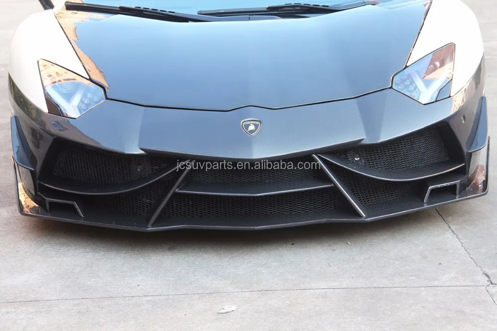Real Carbon Fiber Front Bumper Fiberglass For Lamborghini Aventador LP700 Body Kit