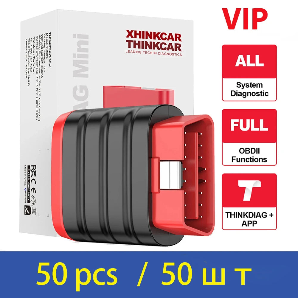 10-100Pcs THINKDIAG Mini/THINKCAR BD6 OBD2 Scanner All Cars Full System Diagnosis Lifetime Free obd 2 Diagnostic Tool