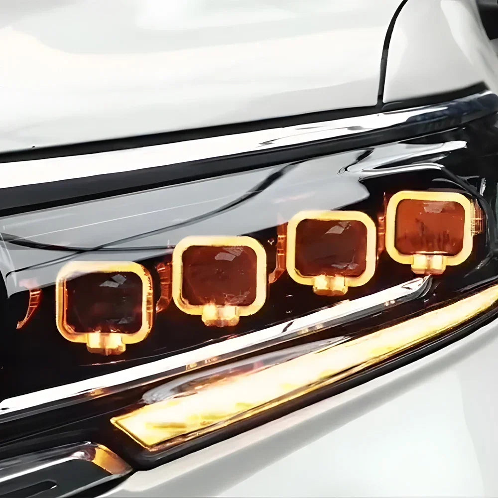 Auto Headlight For Toyota Prado 2018-2023 LED Car Front lamps Assembly Upgrade Bugatti Design Four Projector Lens Accessories