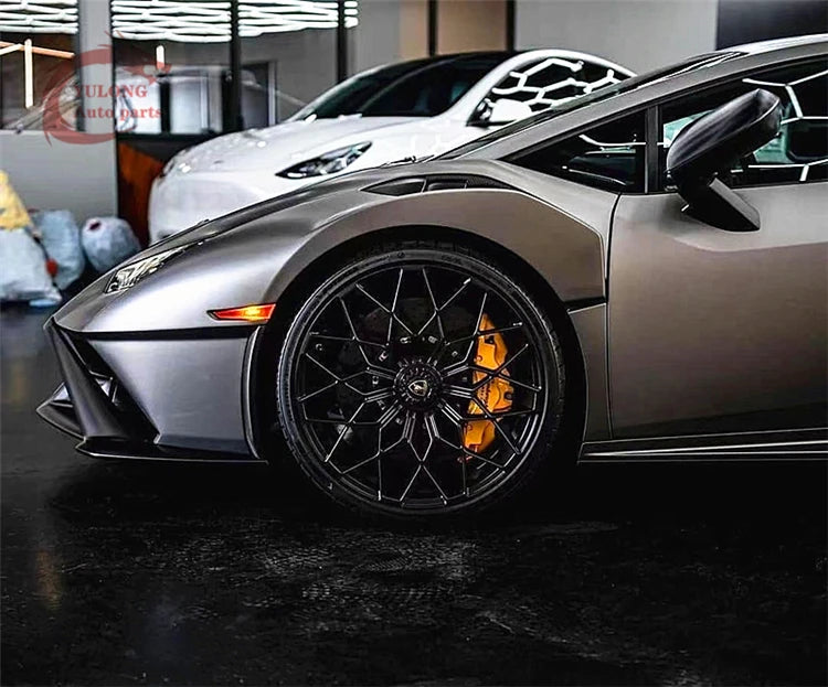 New product STO style hot pressed dry carbon fiber body kit front bumper rear bumper cover for Lamborghini Huracan LP580 LP610