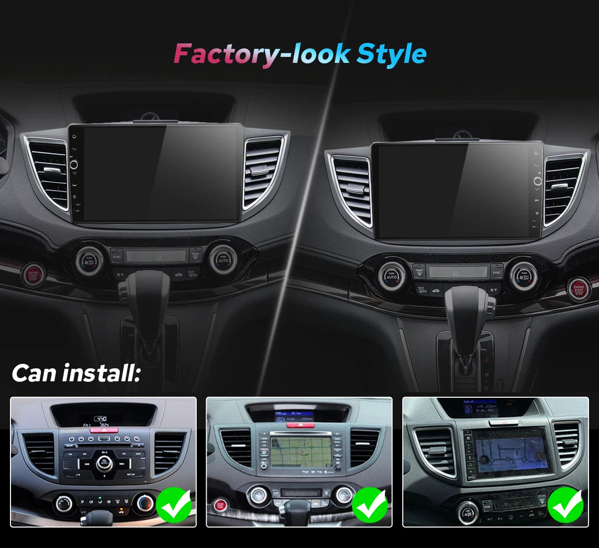 JOYING 10.1"Android 13.0 Car Stereo Radio Multimedia Playere Head Unit With Apple Carplay Android Auto For Honda CRV 2012-2016