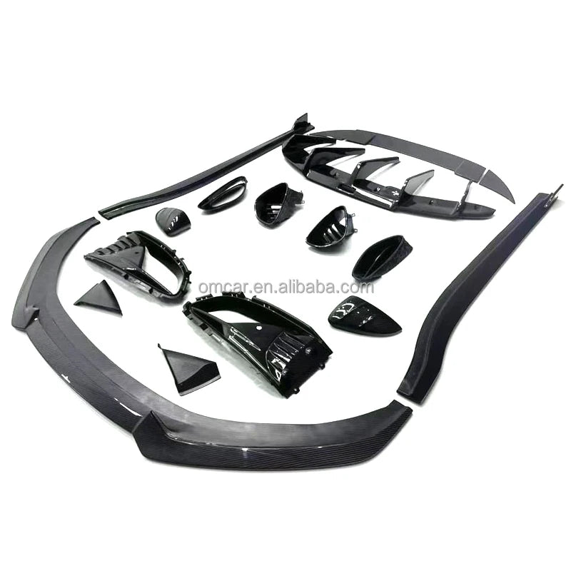 Car Exterior Accessories Dry Carbon Fiber Body Kit Front Lip Side Skirts Rear Diffuser Spoiler Wing Mirrors for Lotus Emira