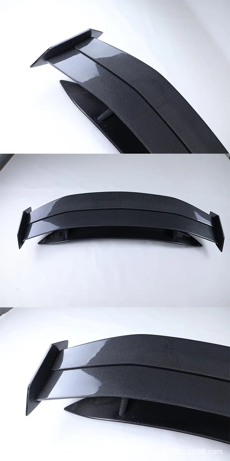 Suitable For Tesla Model3 Modified Hacker Carbon Fiber Wide Body Front Bar Rear Bar Side Skirt Cover Double Rear Wing