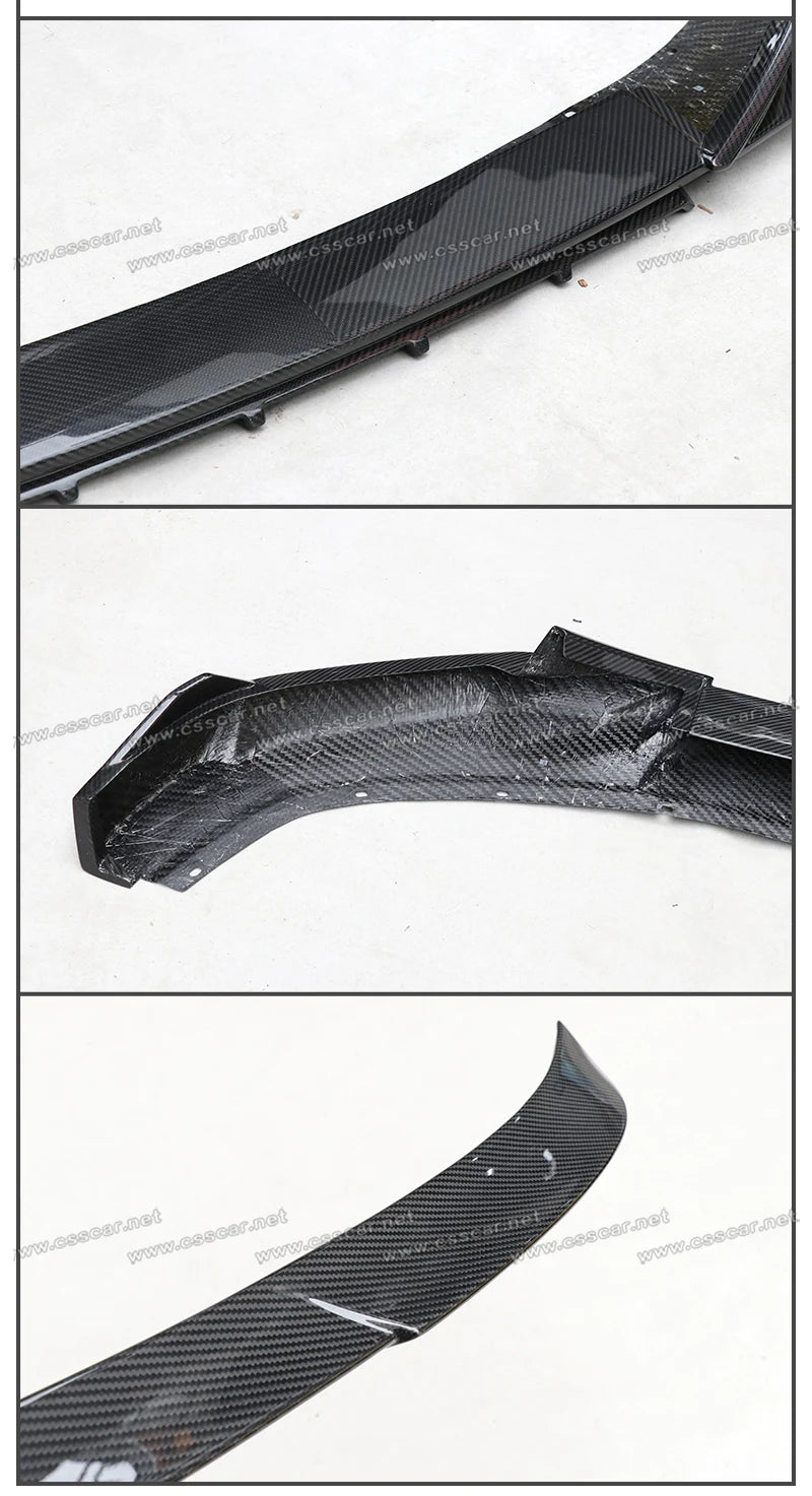 Abina Style Car Front Bumper Diffuser Rear High Spoiler Wing Splitter Canard Lip For Lotus Emeya Dry Carbon Fiber Side Skirts